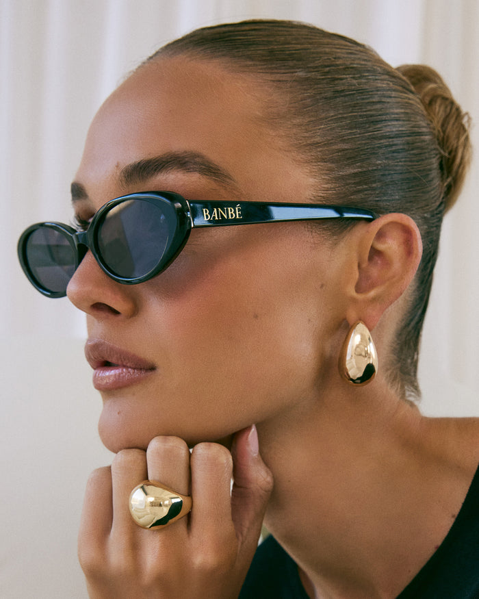 THE IRIS - BLACK-JET-SUNGLASSES-BANBE-O/S-BILLINI USA