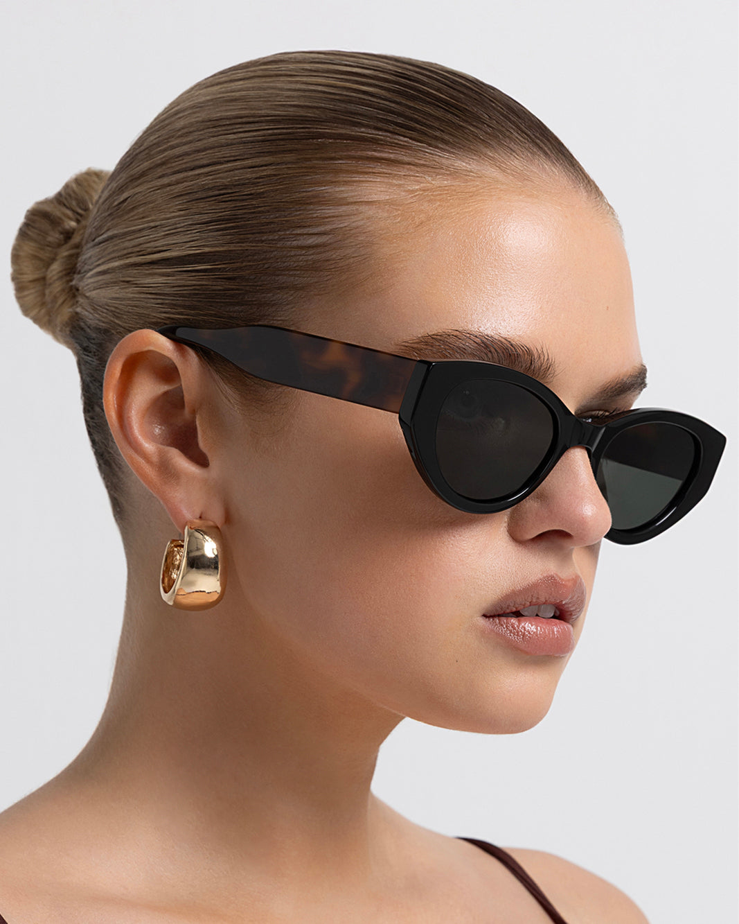 THE KELLY - BLACK-HAVANA TORT-DARK GREEN-SUNGLASSES-BANBE-BILLINI USA
