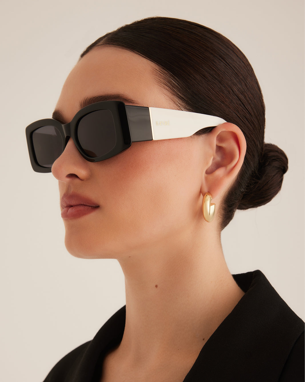 THE MARGOT - BLACK-IVORY-BLACK-SUNGLASSES-BANBE-BILLINI USA