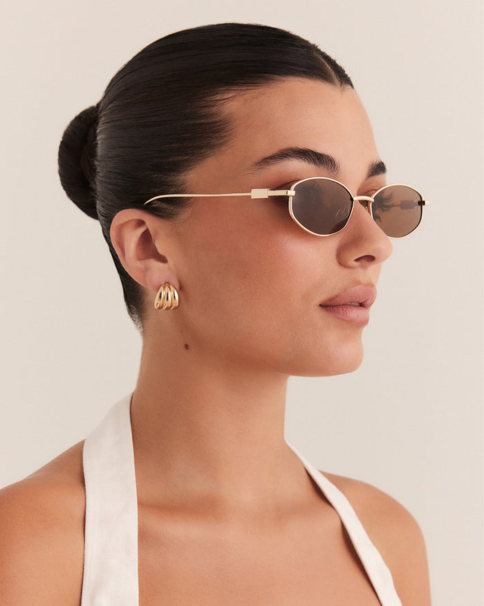 THE MILA - GOLD-BROWN-SUNGLASSES-BANBE-BILLINI USA