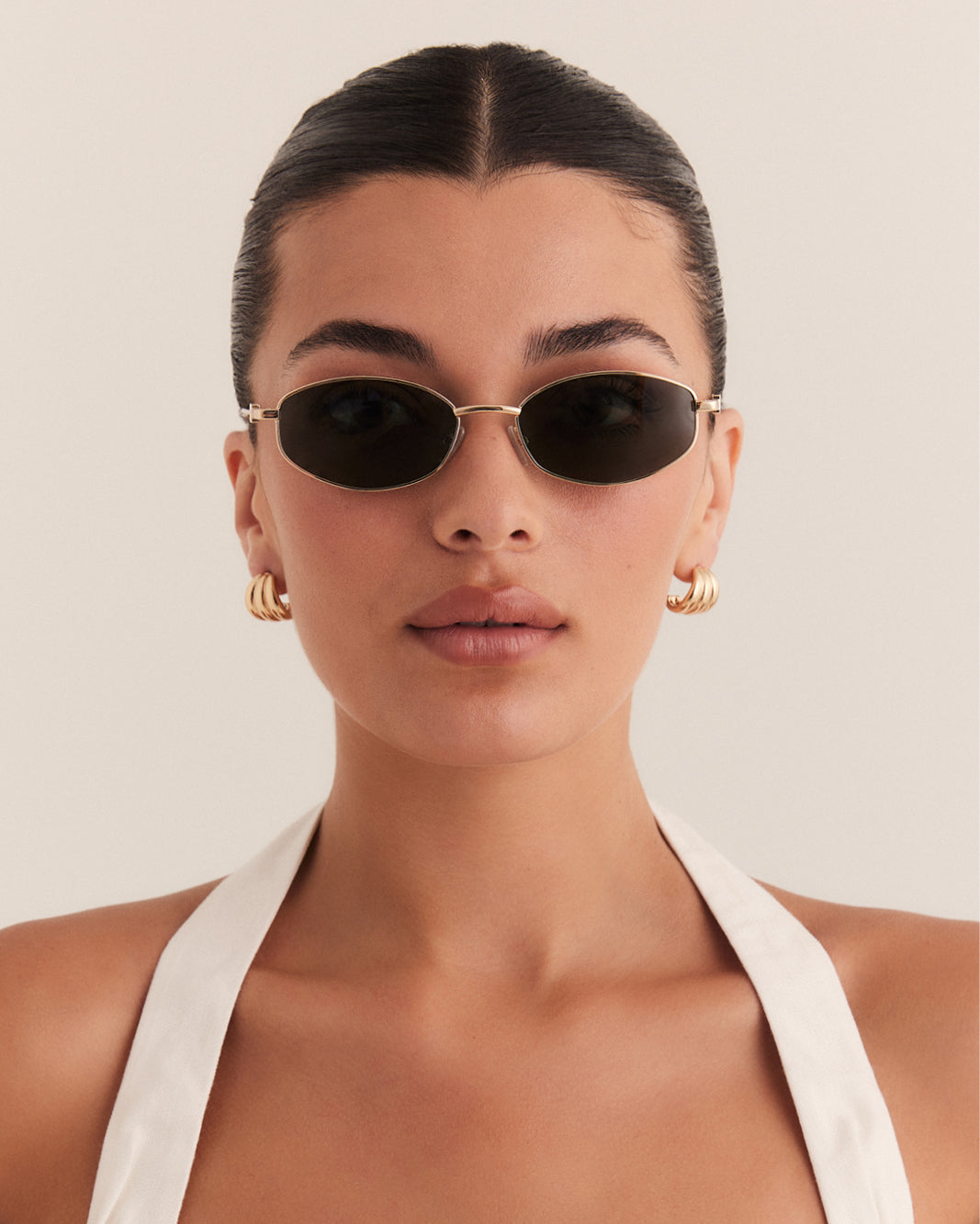 THE MILA - GOLD-GREEN-SUNGLASSES-BANBE-BILLINI USA