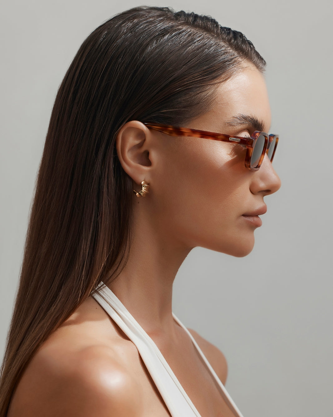 a woman wearing sunglasses
