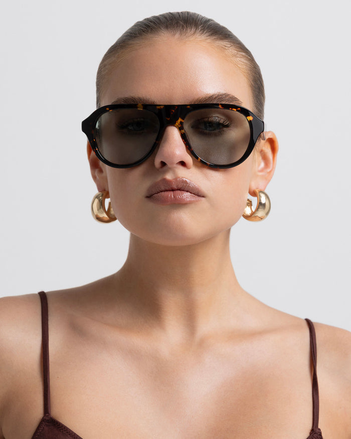 THE RILEY - AMBER TORT-LIGHT GREEN-SUNGLASSES-BANBE-BILLINI USA