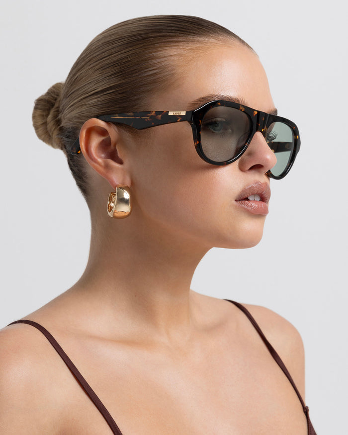 THE RILEY - AMBER TORT-LIGHT GREEN-SUNGLASSES-BANBE-BILLINI USA
