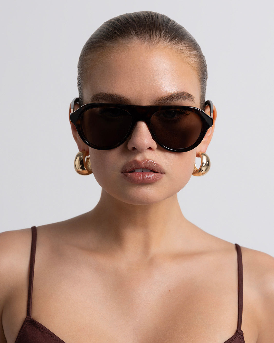 THE RILEY - HAVANA TORT-CHOCOLATE-SUNGLASSES-BANBE-BILLINI USA