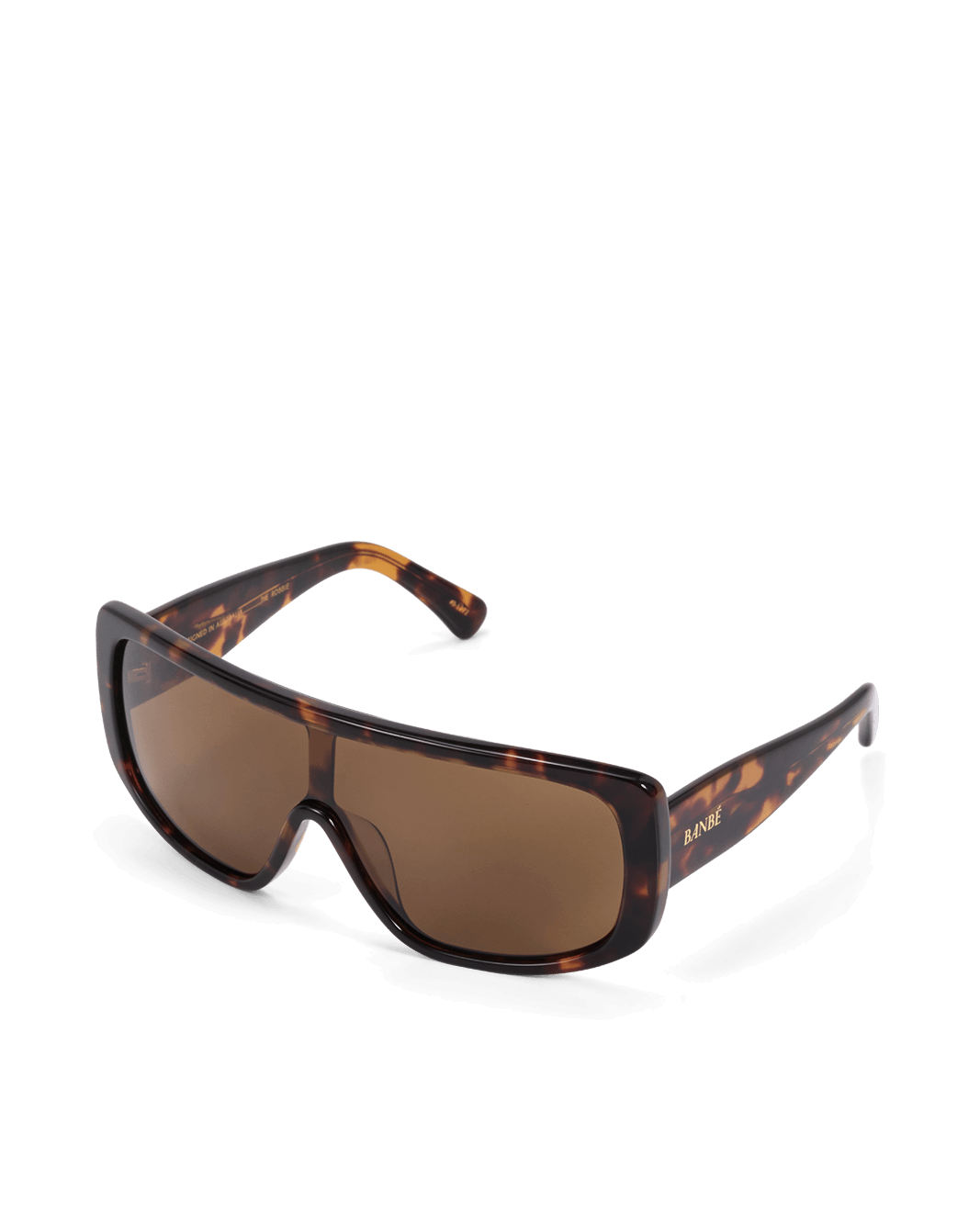 a pair of sunglasses with brown lenses
