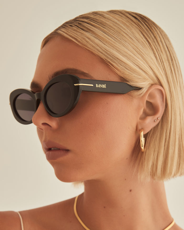 THE ROCHA - BLACK-JET-SUNGLASSES-BANBE-O/S-BILLINI USA