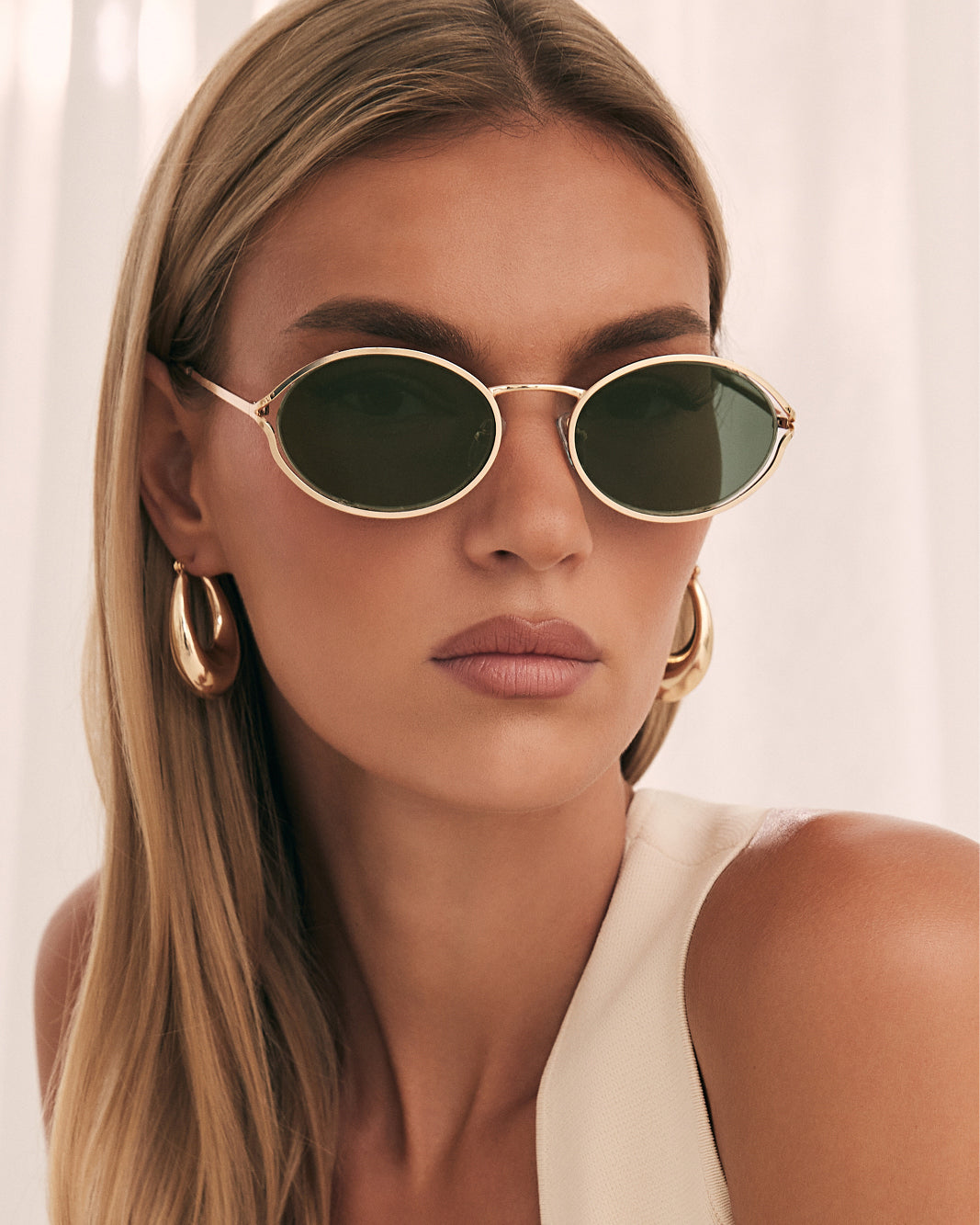 THE SAMPAIO - GOLD-OLIVE-SUNGLASSES-BANBE-O/S-BILLINI USA