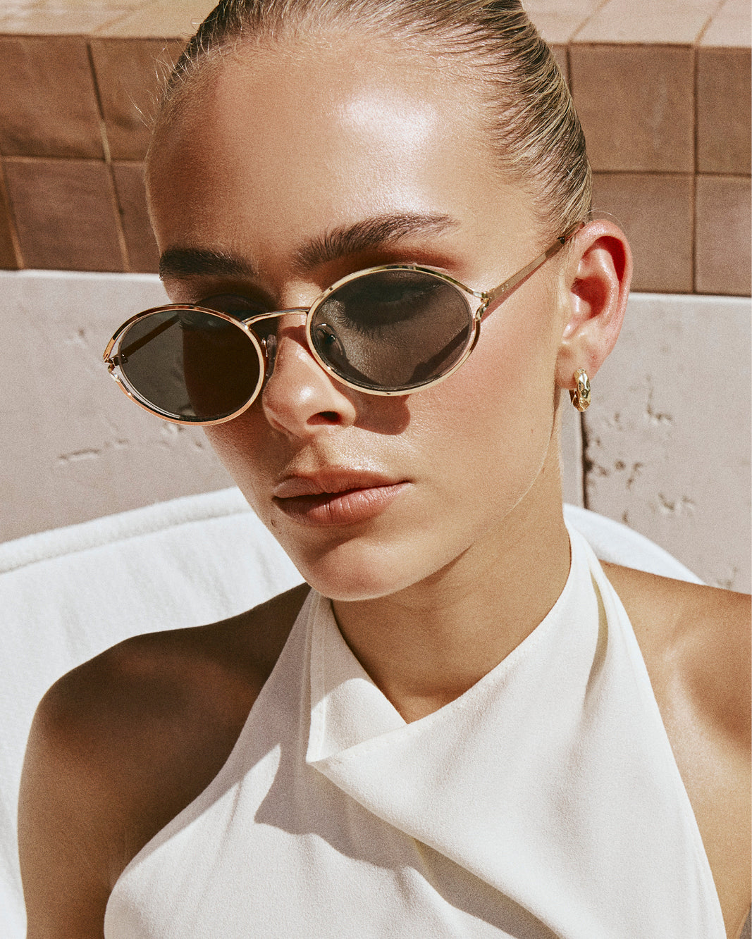 THE SAMPAIO - GOLD-OLIVE-SUNGLASSES-BANBE-O/S-BILLINI USA