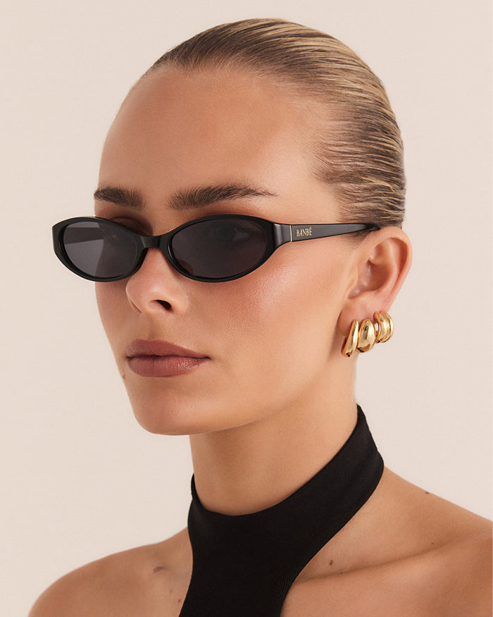 THE SELENA - BLACK-BLACK-SUNGLASSES-BANBE-BILLINI USA