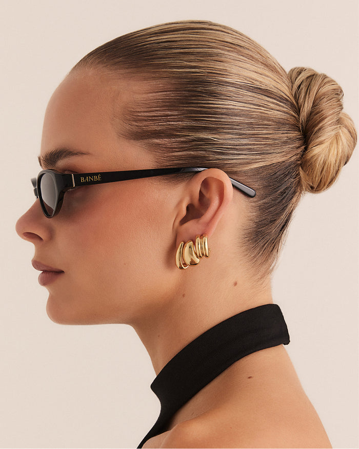THE SELENA - BLACK-BLACK-SUNGLASSES-BANBE-BILLINI USA