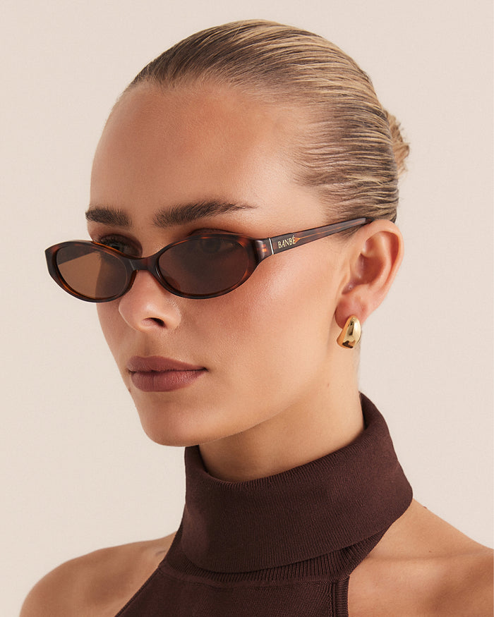 THE SELENA - CARAMEL TORT-CHOCOLATE-SUNGLASSES-BILLINI USA display picture 1