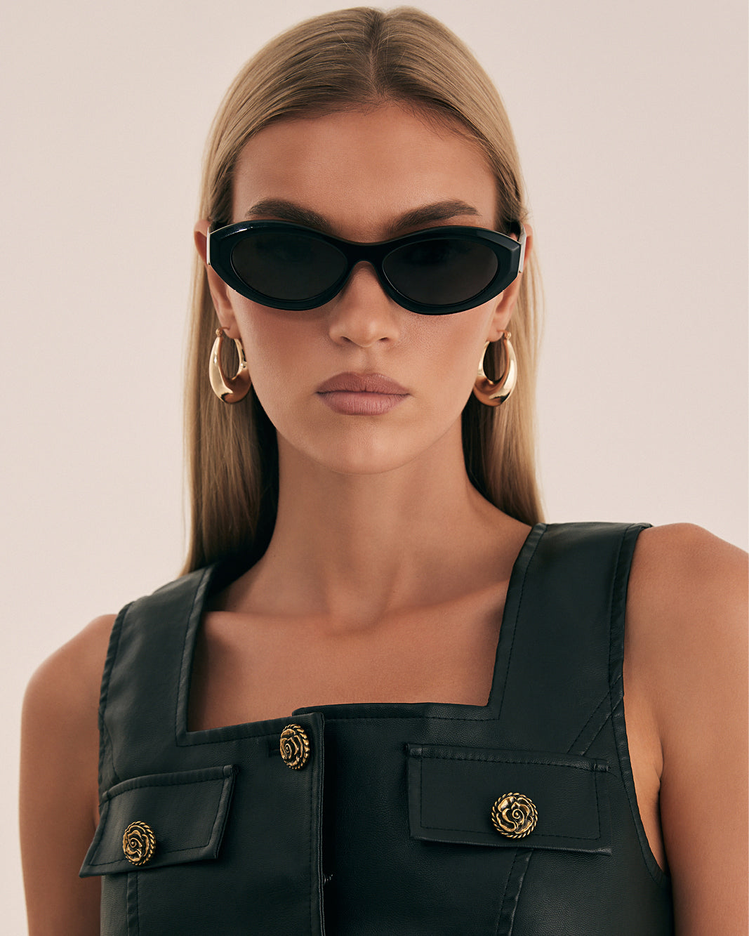 THE SELITA - BLACK-JET-SUNGLASSES-BANBE-O/S-BILLINI USA