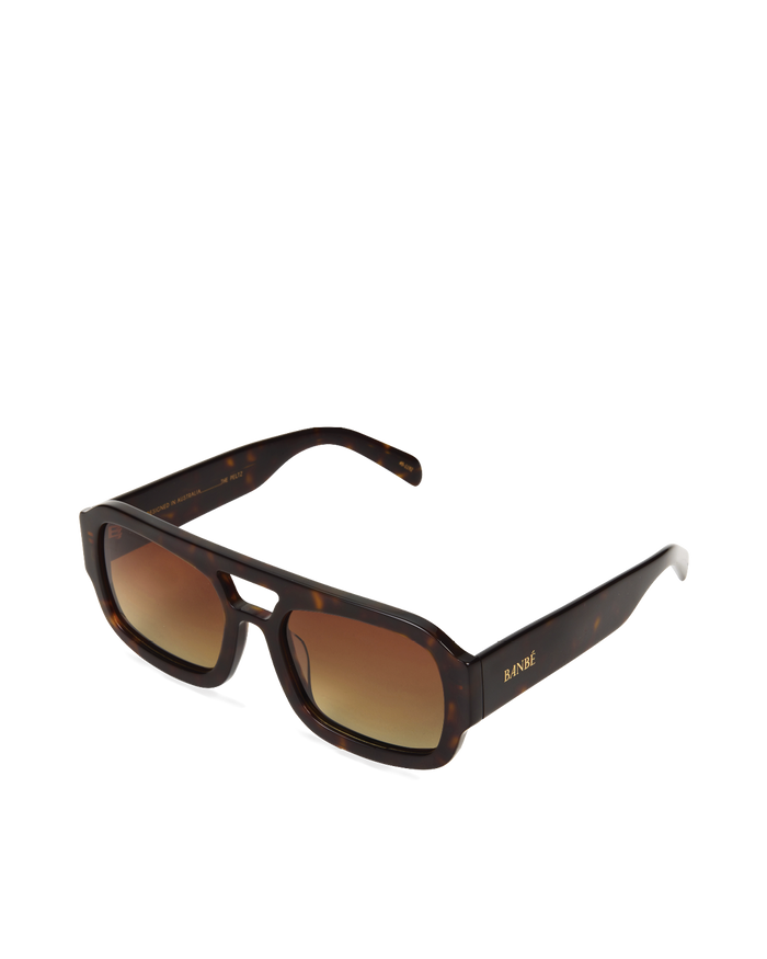 THE SUKI - DARK HAVANA TORT-CHOC FADE-SUNGLASSES-BANBE-BILLINI USA