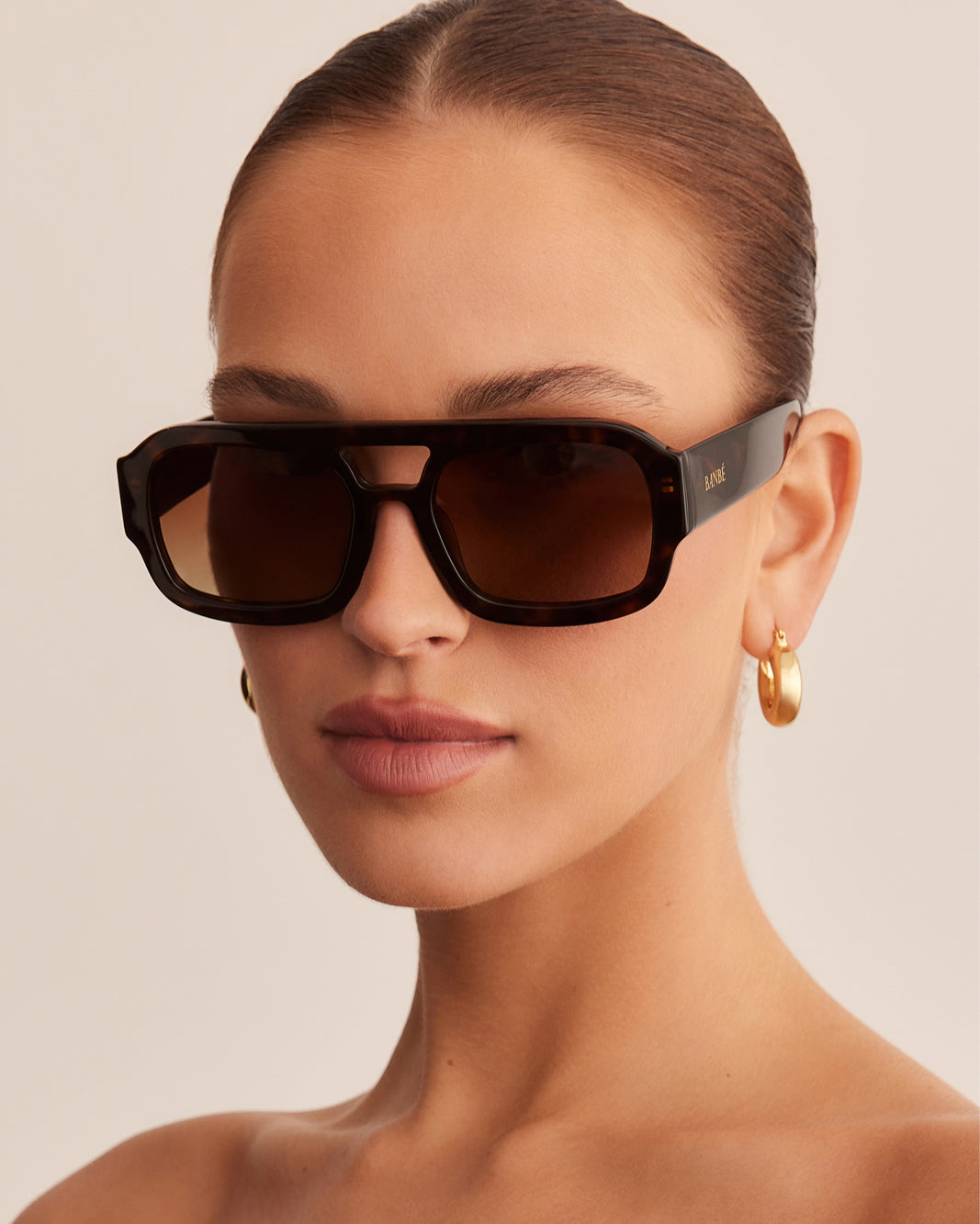THE SUKI - DARK HAVANA TORT-CHOC FADE-SUNGLASSES-BANBE-BILLINI USA