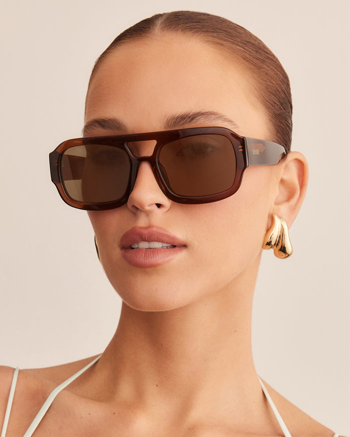 THE SUKI - MOCHA-KHAKI-SUNGLASSES-BANBE-BILLINI USA