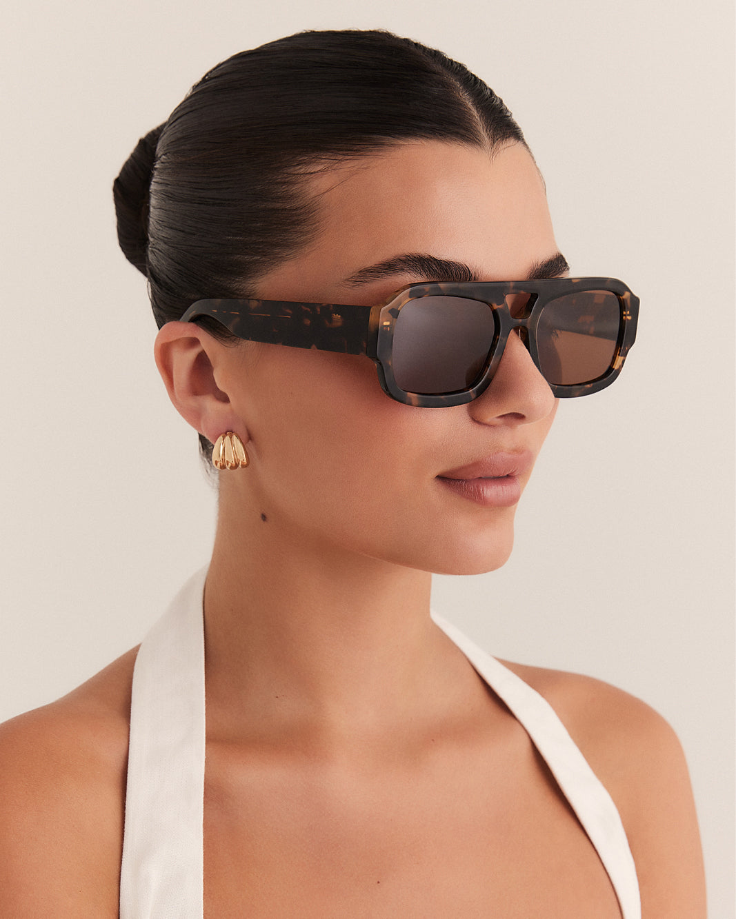 THE SUKI - TOFFEE TORT-CHOCOLATE-SUNGLASSES-BANBE-BILLINI USA