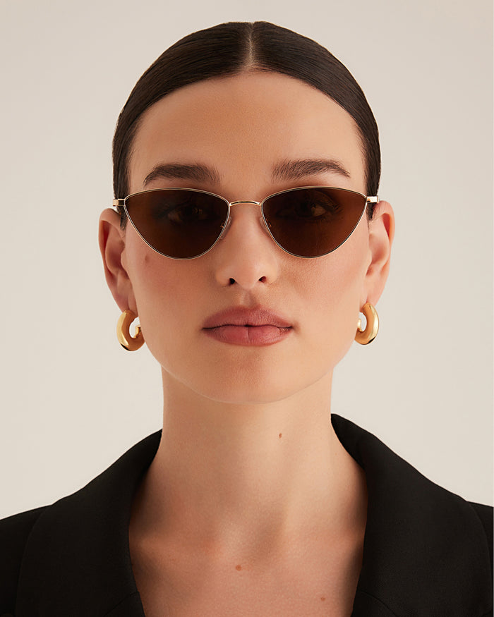 THE SYDNEY - GOLD-BROWN-SUNGLASSES-BANBE-BILLINI USA