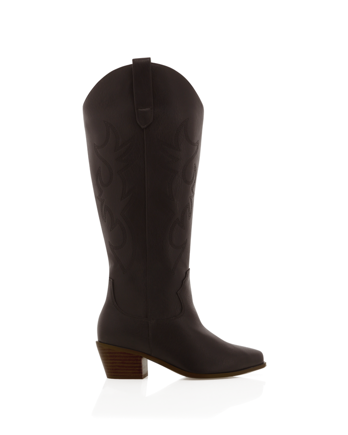 URSON EXTENDED CURVE - CHOCOLATE-Boots-Billini-BILLINI USA
