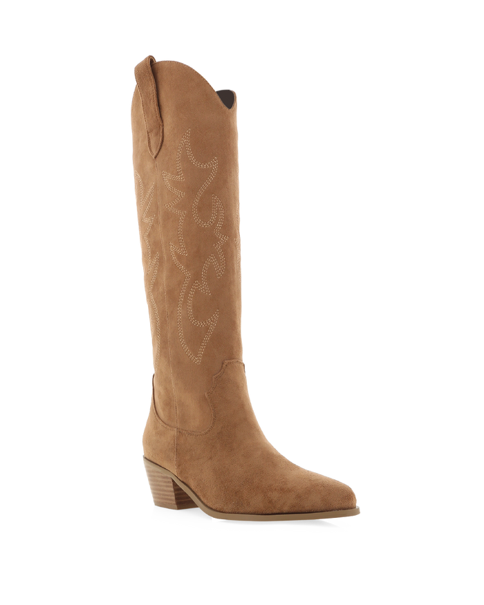 URSON - DARK TAN SUEDE-Boots-Billini-BILLINI USA