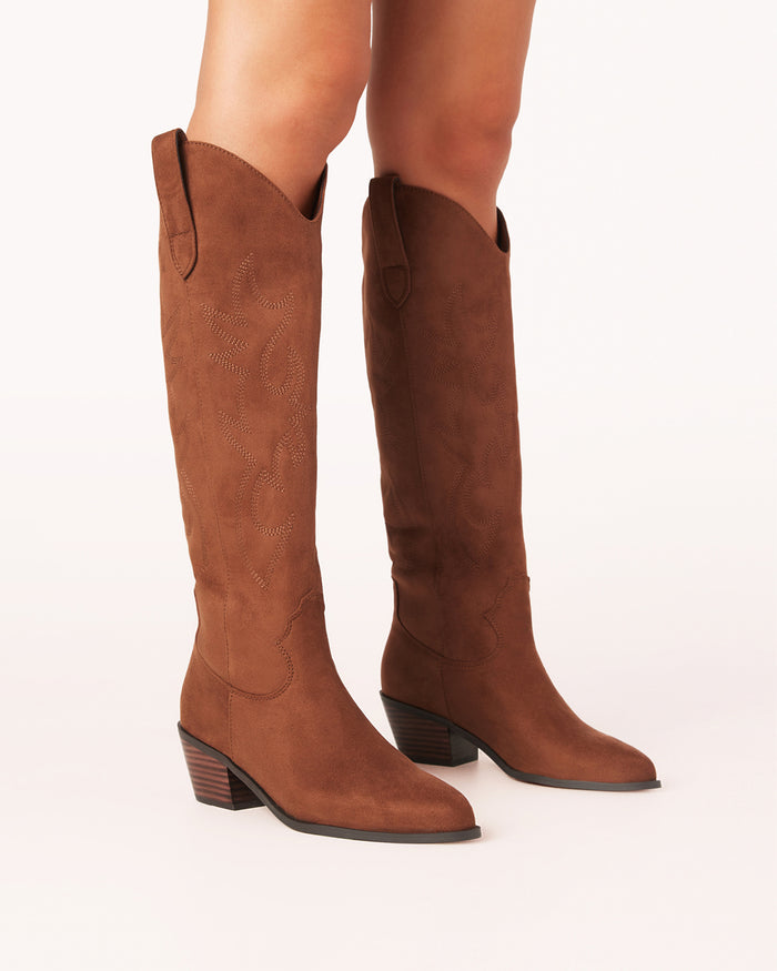 URSON - MAHOGANY SUEDE-Boots-Billini-BILLINI USA