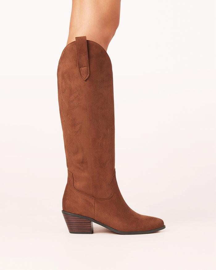 URSON - MAHOGANY SUEDE-Boots-Billini-BILLINI USA
