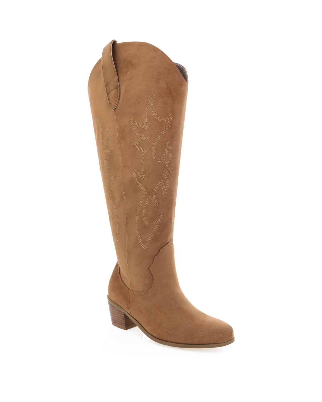 URSON EXTENDED CURVE - DARK TAN SUEDE-Boots-Billini-BILLINI USA