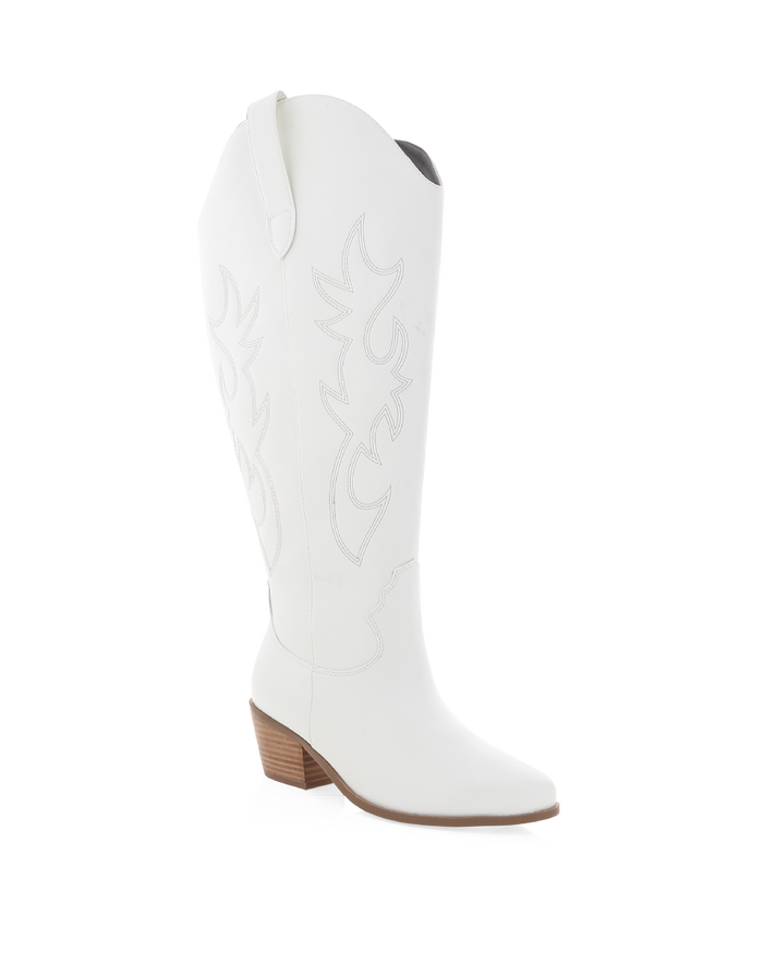 URSON EXTENDED CURVE - WHITE-Boots-Billini-BILLINI USA