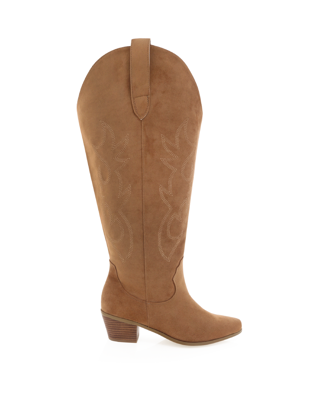 URSON EXTENDED CURVE - DARK TAN SUEDE-Boots-Billini-BILLINI USA