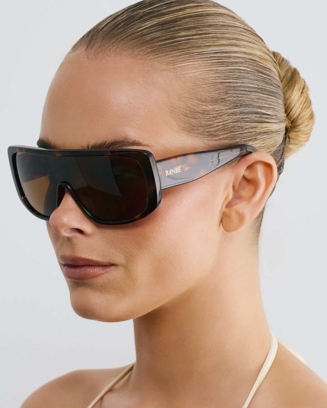 a woman wearing sunglasses