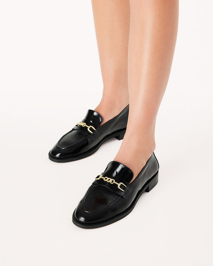 WARREN - BLACK SHINE-Flats-Billini-BILLINI USA