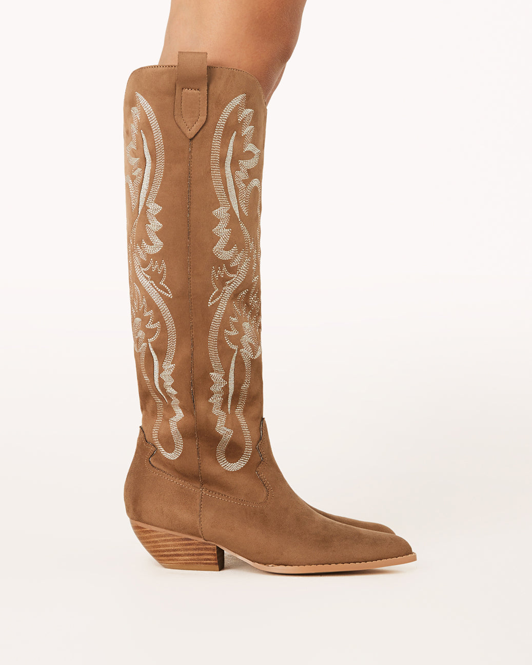 Boots taupe femme hot sale