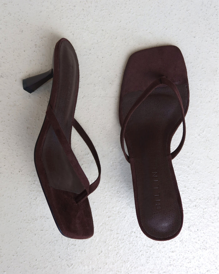 XAMI - DARK CACAO SUEDE-Heels-Billini-BILLINI USA