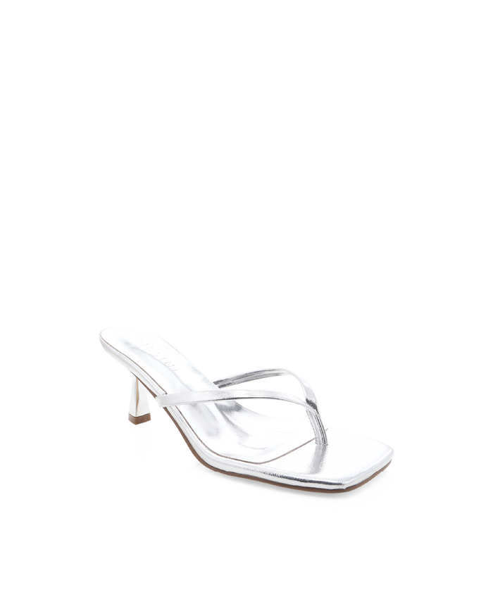 XAMI - SILVER METALLIC-Heels-Billini-BILLINI USA