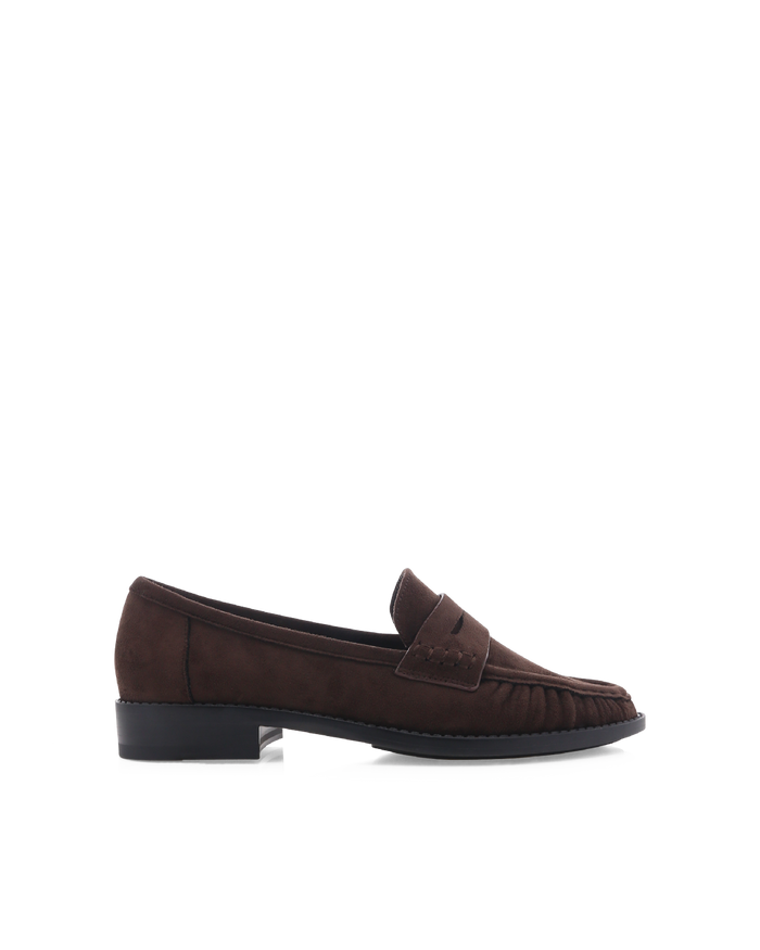 ZACCAI - DARK CACAO SUEDE-Flats-Billini-BILLINI USA