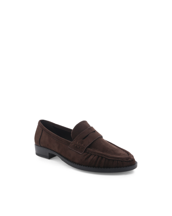 ZACCAI - DARK CACAO SUEDE-Flats-Billini-BILLINI USA