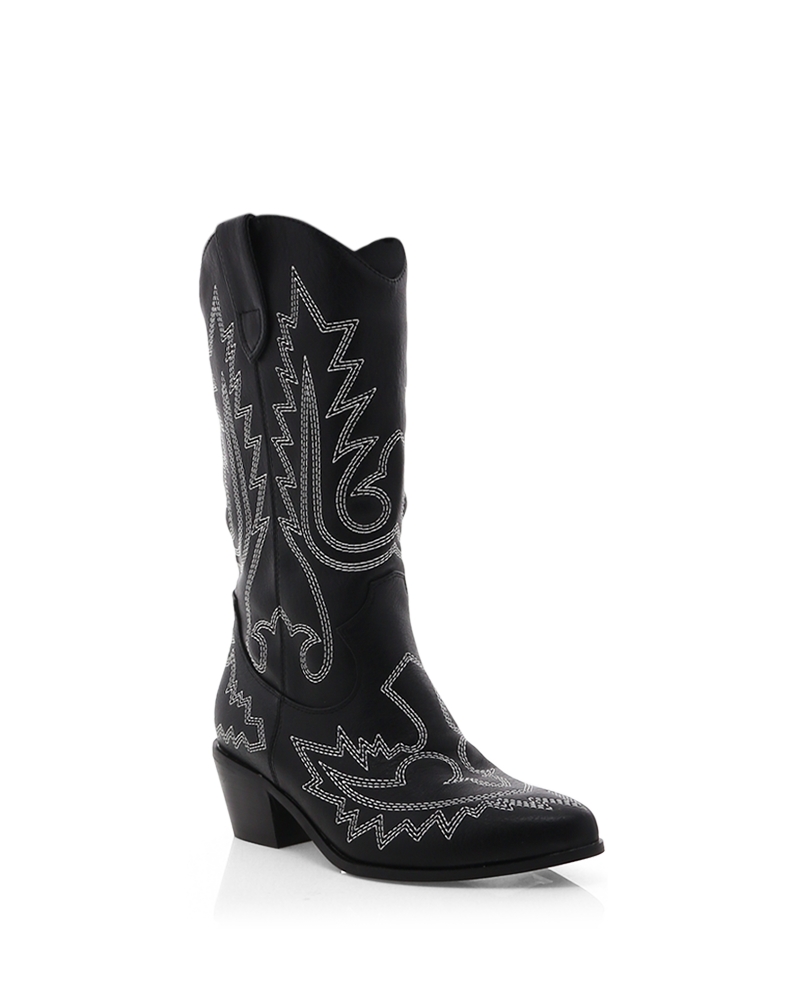 UTICA - BLK-WHT CONTRAST-Boots-Billini-BILLINI USA