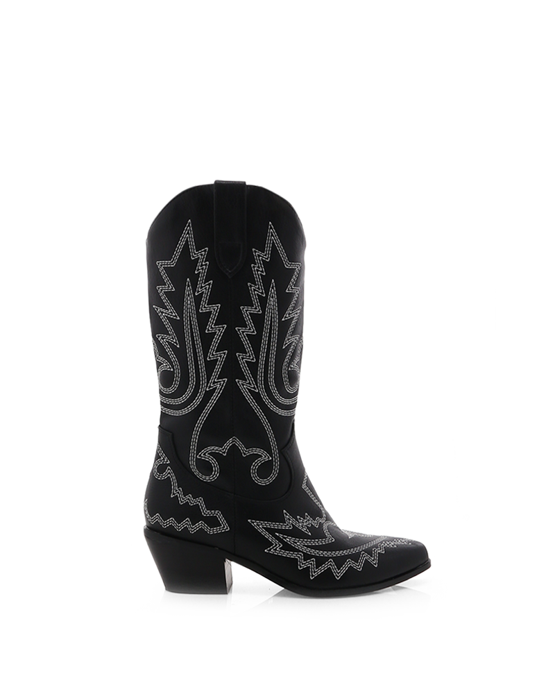 UTICA - BLK-WHT CONTRAST-Boots-Billini-BILLINI USA