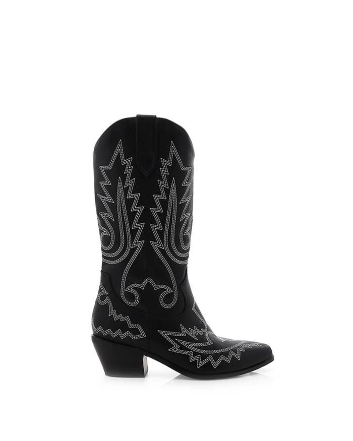 UTICA - BLK-WHT CONTRAST-Boots-Billini-BILLINI USA