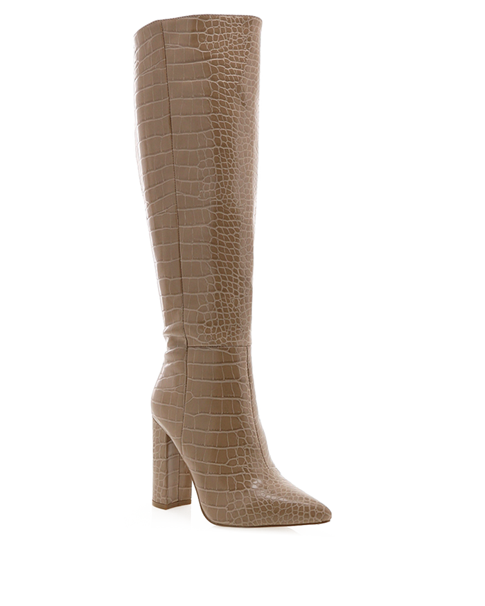 MILLA - NUDE CROC-Boots-Billini-BILLINI USA
