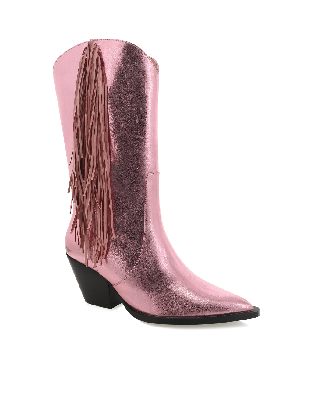 Pink fringe hotsell cowboy boots