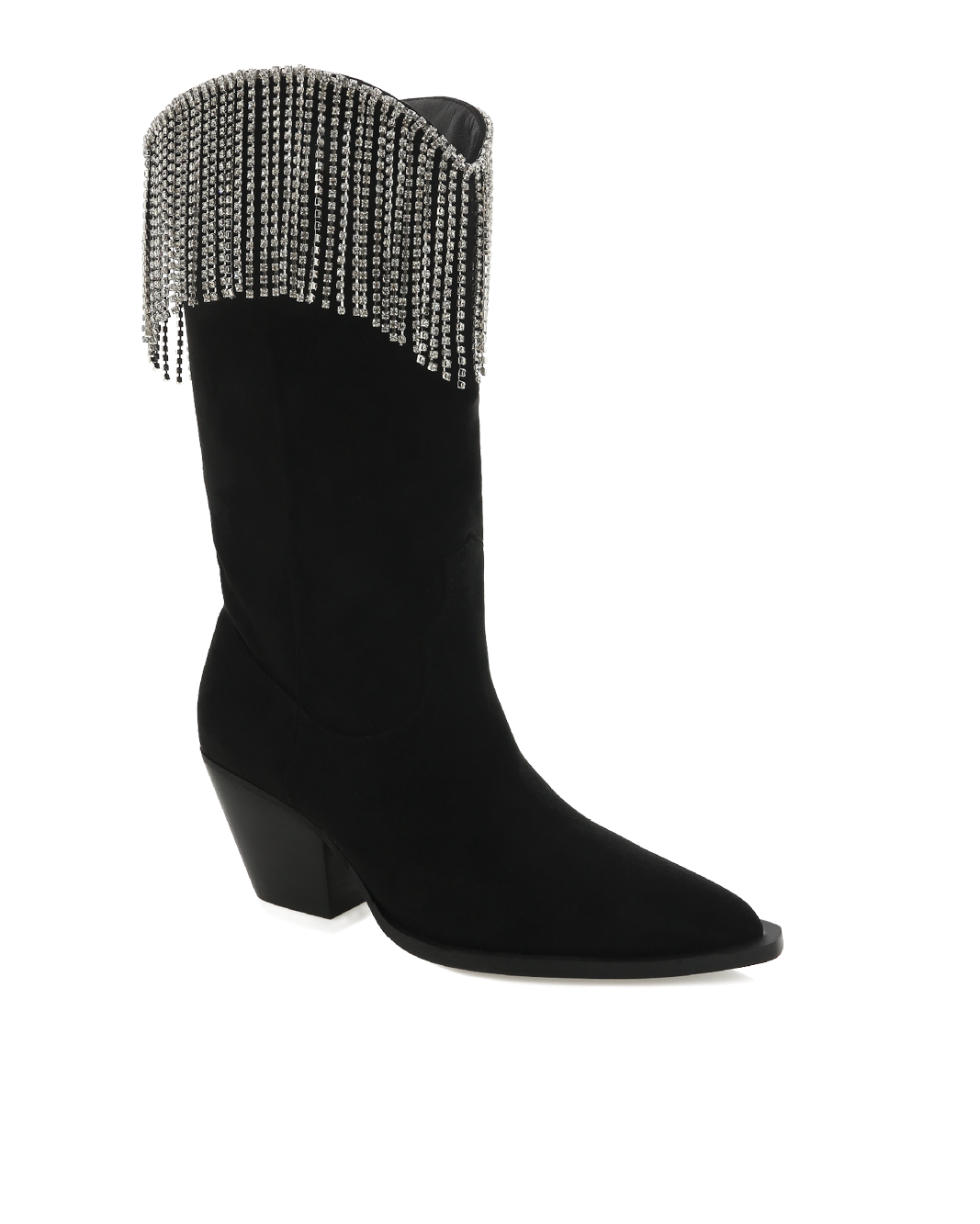 ARIE - BLACK SUEDE-DIAMANTE-Boots-Billini-BILLINI USA