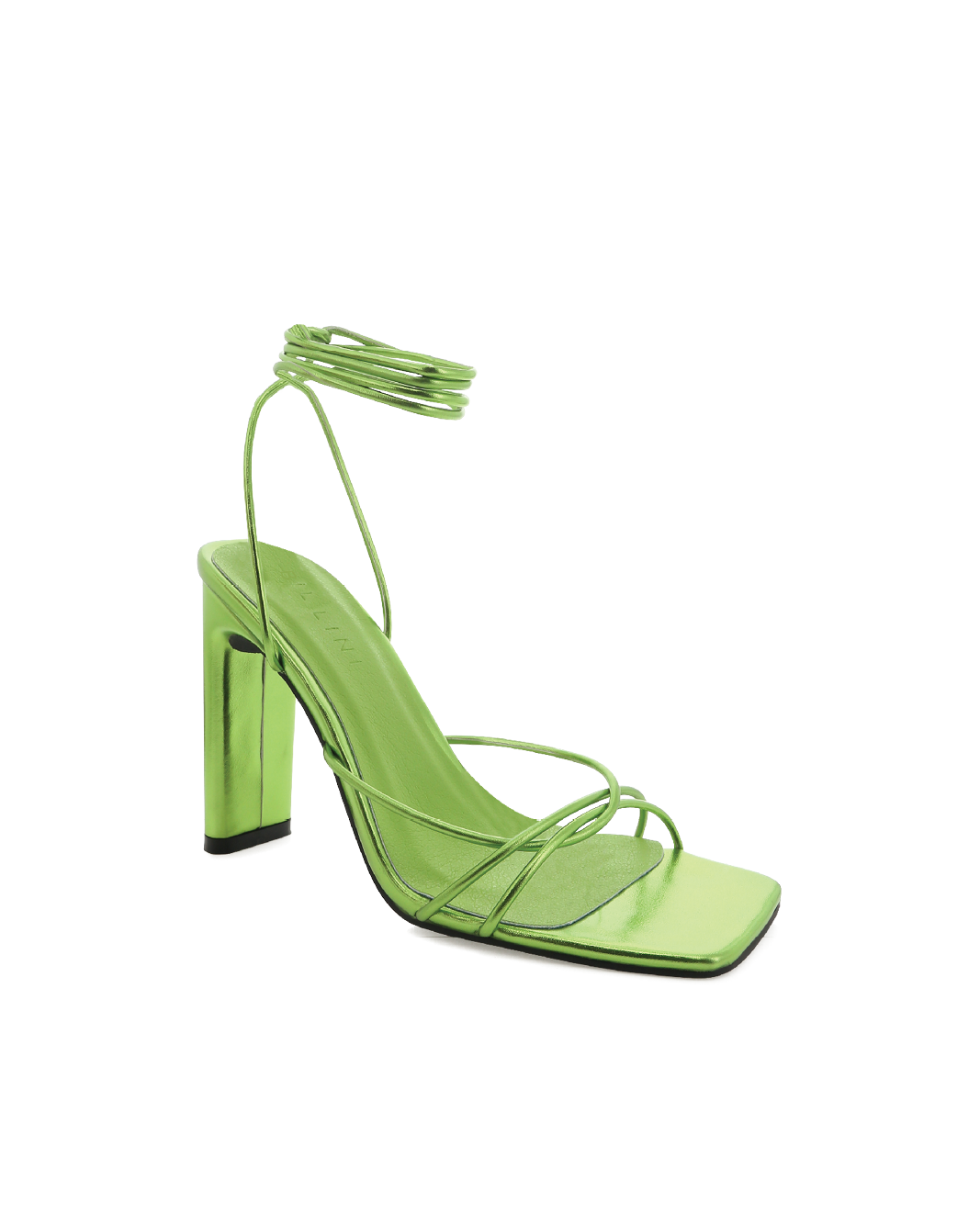 Metallic 2025 green sandals