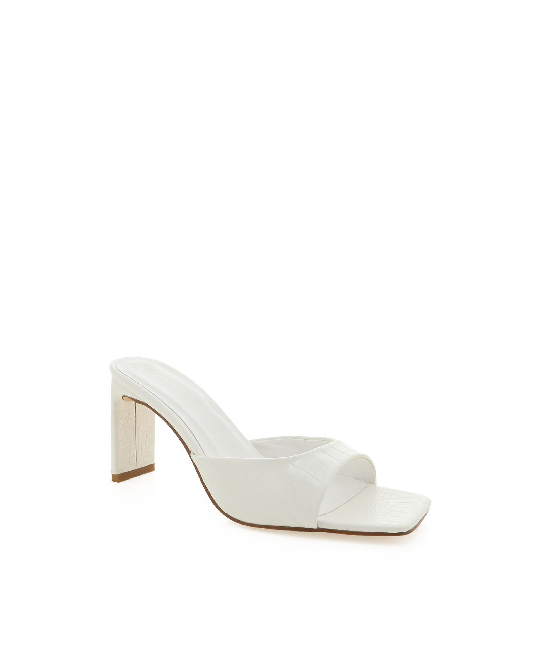 White hotsell croc heels