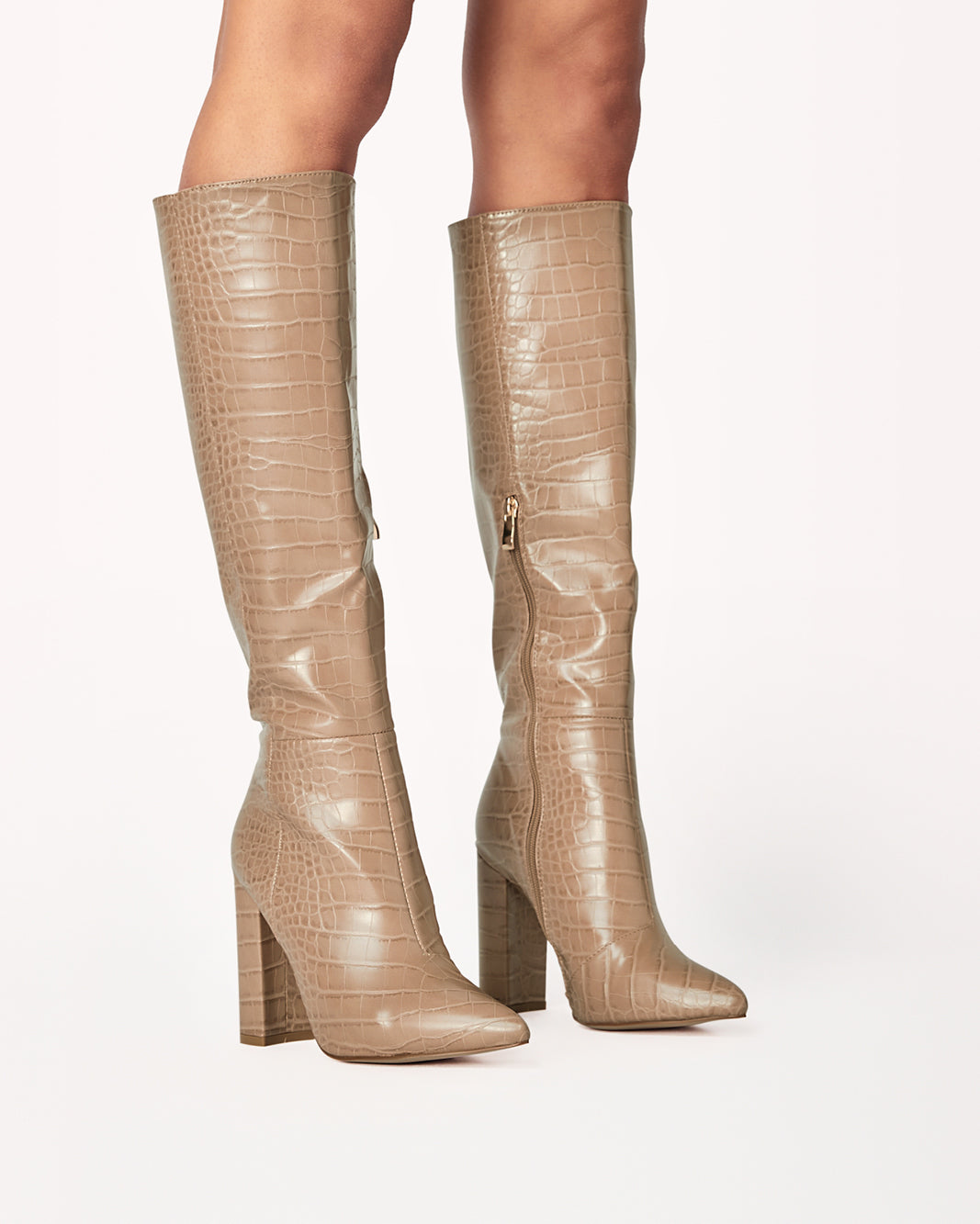 MILLA - NUDE CROC-Boots-Billini-BILLINI USA