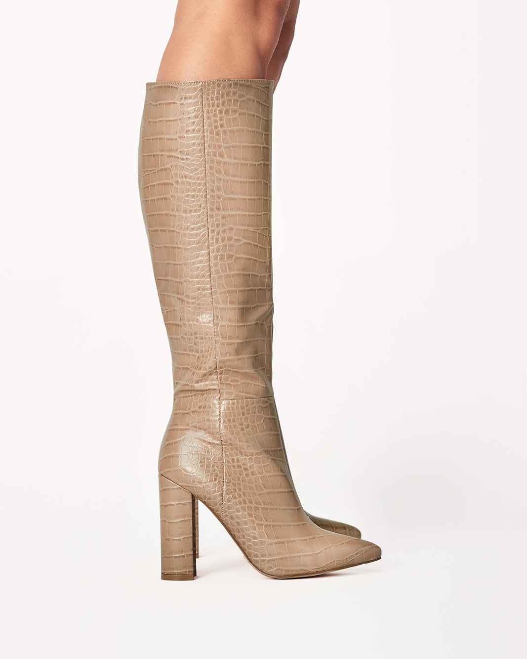 MILLA - NUDE CROC-Boots-Billini-BILLINI USA