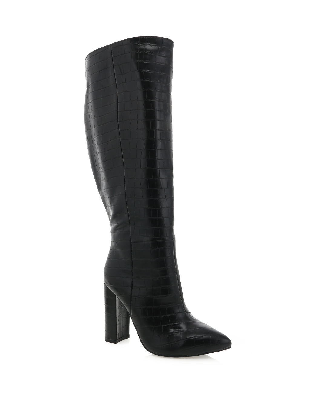 MILLA CURVE - BLACK CROC-Boots-Billini-BILLINI USA