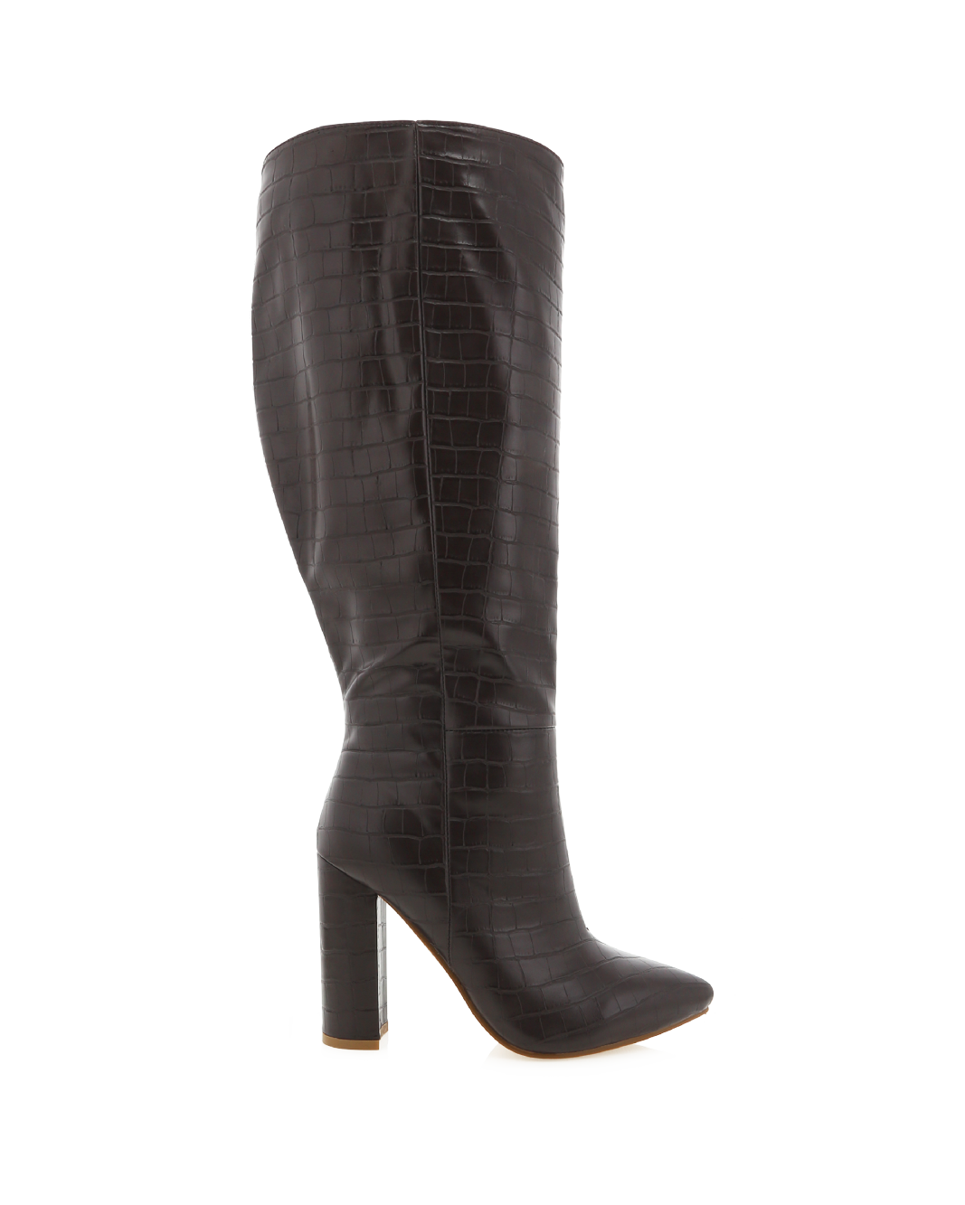 MILLA CURVE - CHOCOLATE CROC-Boots-Billini-BILLINI USA