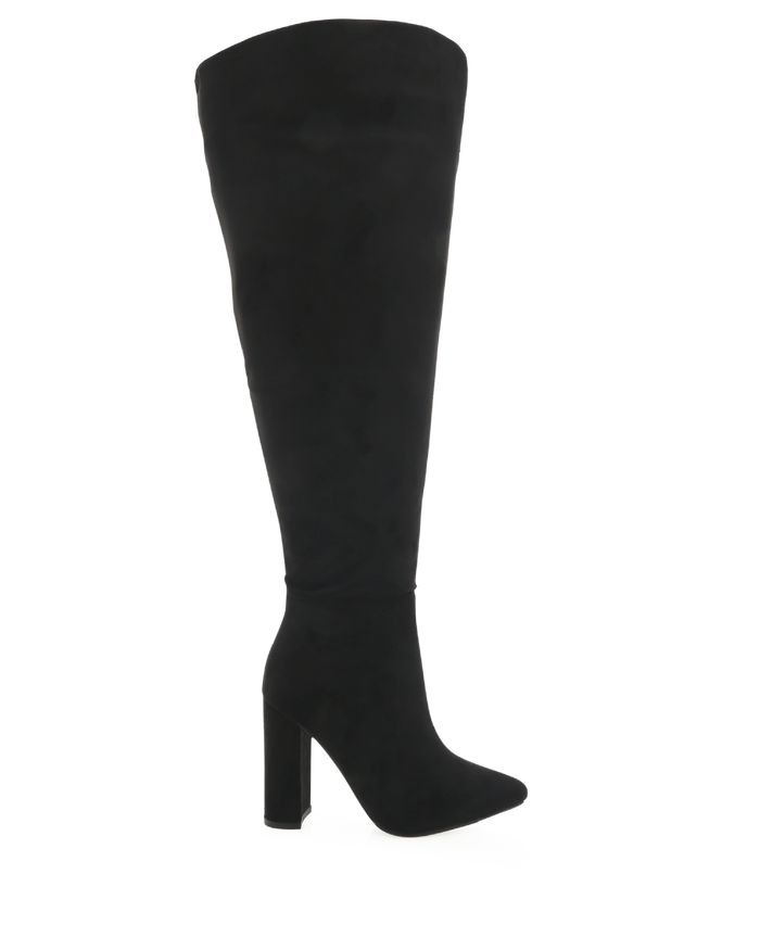 MOSCOW CURVE - BLACK SUEDE-Boots-Billini-BILLINI USA