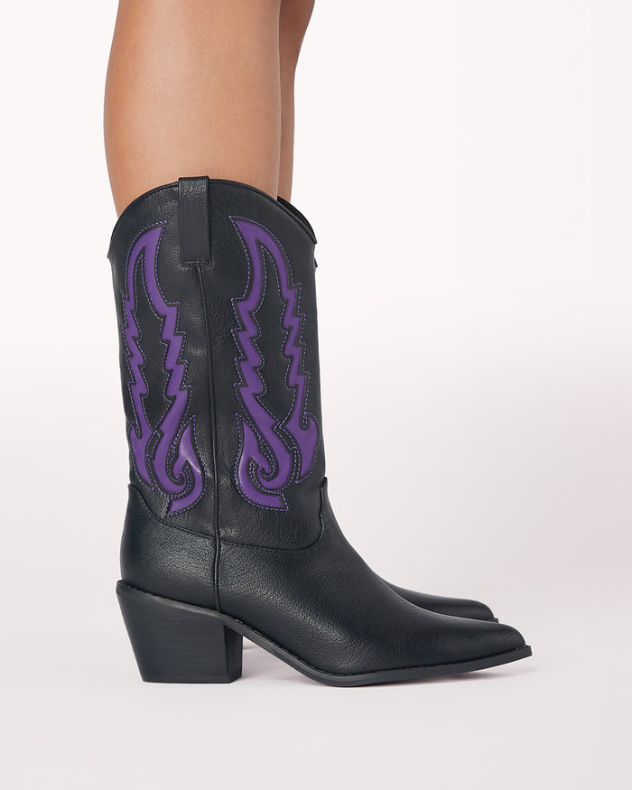NORVA - BLACK-VIOLET-Boots-Billini-BILLINI USA